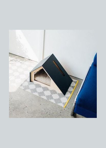 Будка для собаки из дерева Лусио венге-бланже (БДК-00171201) No Brand (328606135)