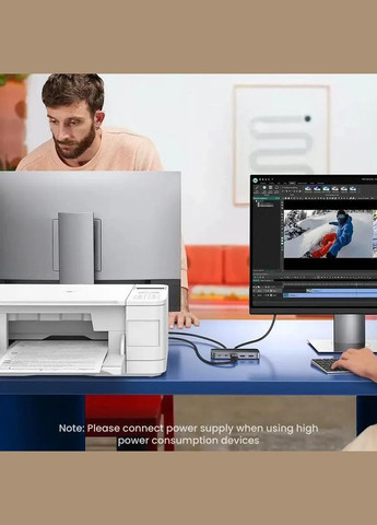 KVM-переключатель CM662 2 in 4 out (15705) Ugreen (322895957)