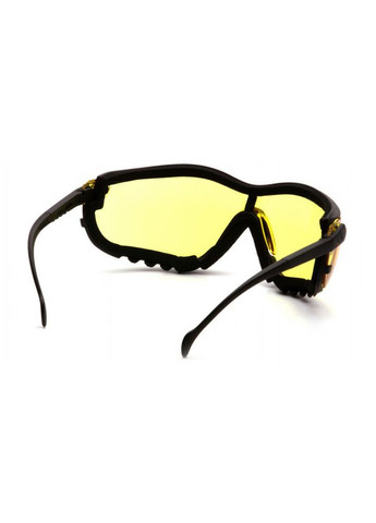 Очки защитные с уплотнителем V2G+RX (amber) Anti-Fog, желтые очки с диоптрийной вставкой в комплекте Pyramex (322860114)