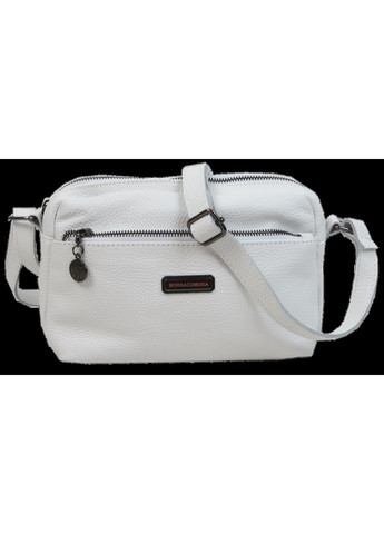 Жіноча шкіряна сумка на плече Біла Borsacomoda (348780775)