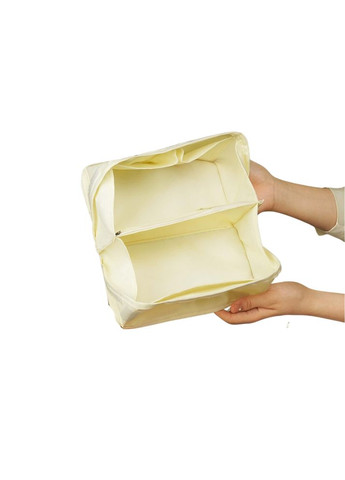 Косметичка силиконовая, дорожная для аксессуаров в ванную и душ, водонепроницаемая на молнии, желтая No Brand (354829444)