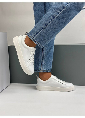 455 Кеды Кожаные Белые KDSL белые демисезоны (367960230)