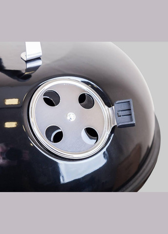 Вугільний гриль-барбекю з термометром BLACK GRILL No Brand (370070481)