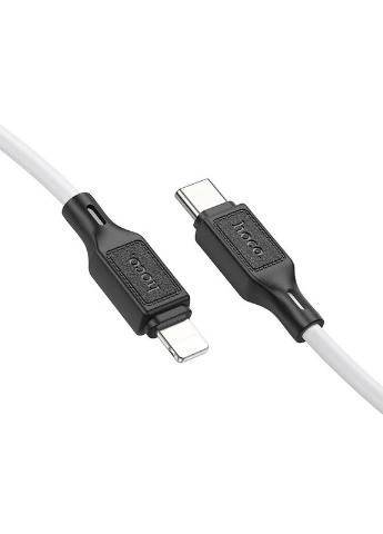 Дата кабель X90 Cool silicone Type-C to Lightning 20W (1m) Hoco (375306445)