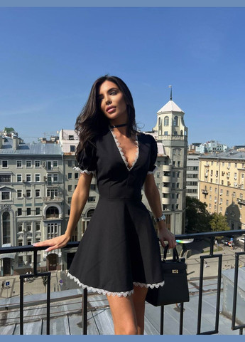 Чорна жіноча сукня креп No Brand