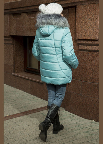 Бірюзова зимня зимова куртка kristina бірюза MioRichi