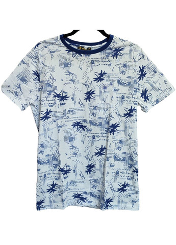 Біла футболка чоловіча бавовняна узбекистан (010) з коротким рукавом BEKI