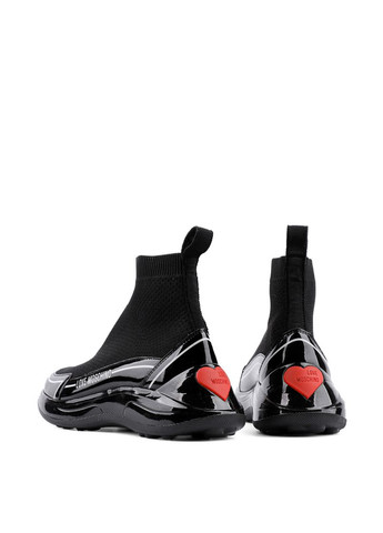 Осенние женские ботинки ja15176g1h ткань Love Moschino