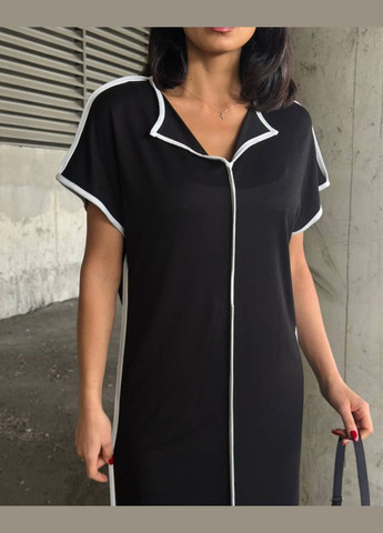 Чорна сукня-туніка Fashion