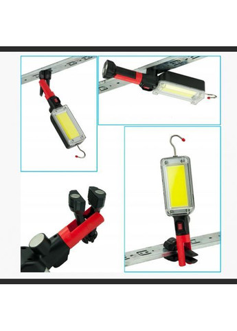 Фонарь аккумуляторный ZJ-8859 COB LED 20 Вт с магнитом и крючком 285 × 68 × 55 мм No Brand (367859709)