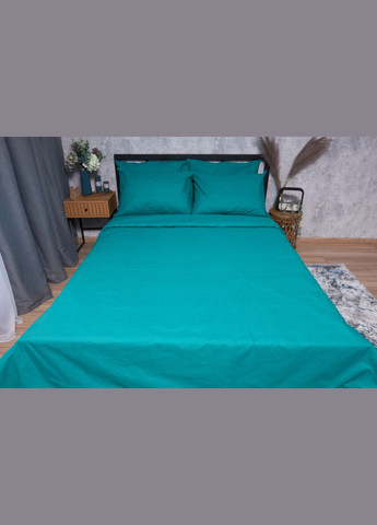 Комплект постільної білизни Бязь Gold Люкс «» сімейний 143х210х2 наволочки 2х40х60 (MS-820001623) Moon&Star Green Deep (285717471)