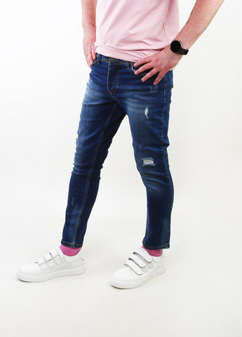 Синие демисезонные джинсы Old Garage