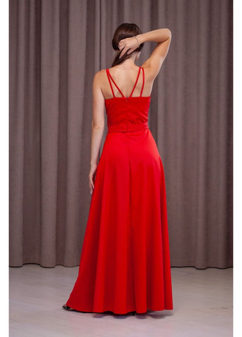Червона вечірня плаття а-силует First Woman однотонна