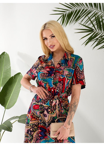 Комбинированное платье 200854 DIA COSA