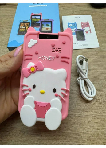 Рожевий Телефон Інтерактивний Смартфон із сенсорним екраном Дитяча іграшка з іграми камерою додатками Hot Huez (363832196)