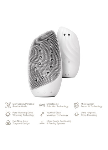 Очистительная щетка для лица Sonic Thermo Facial Brush&Face-Lifter 8в1 white GESKE (341525924)