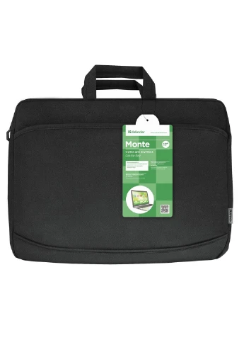 Тканевая сумка для ноутбука Defender Monte 17'' 26065 (Черный) No Brand (332636214)