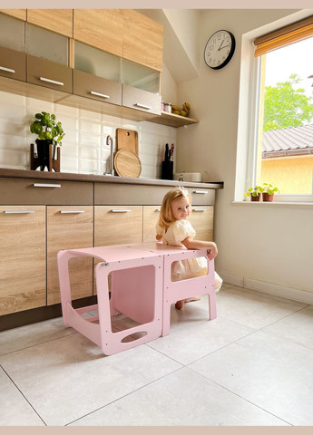 Вежа помічник трансформер Вежа Монтессорі Дитячий стіл Кухонний помічник Yoko Tower (361225166)