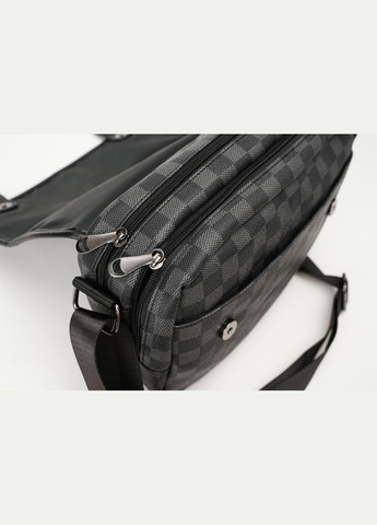 Мужская городская сумка барсетка на 2 отдела клетка Eton (316694242)