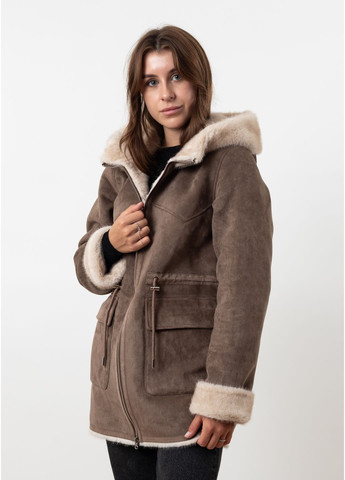 Коричневый зимний Пуховик MissLynx