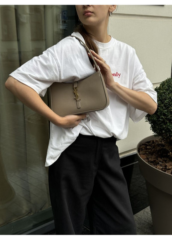 Сумка женская Hobo Le 5 A 7 Leather Shoulder Bag in Beige Gold No Brand (362044707)