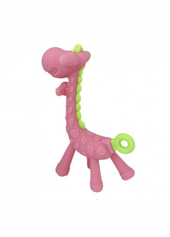 Силиконовый прорезыватель "Жираф" MGZ-0416(Pink) в футляре Megazayka (365633816)