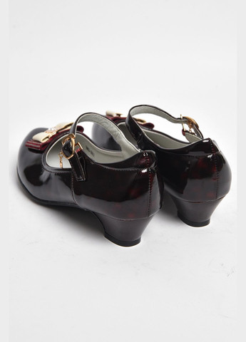 Туфлі для дівчинки бордового кольору Let's Shop (289456870)