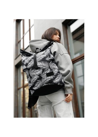 Жіночий рюкзак ролл RollTop KZN принт Palm Sambag (329692820)