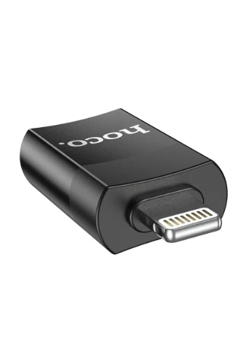 Кабель-перехiдник iP Male to USB female USB2.0 adapter Black Hoco UA17 (323640860)