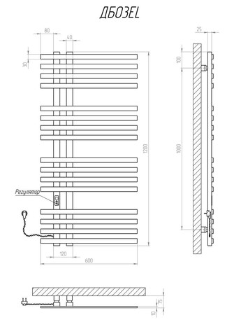 Рушникосушарка Браш1200х600 EL Kosser (346049014)