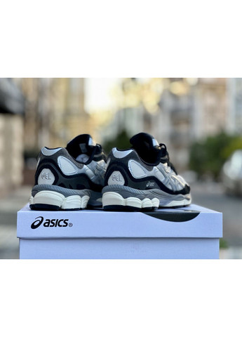 КРОССОВКИ ЖЕНСКИЕ ASICS GEL NYC 1090 WHITE BLACK GREY АСИКС ГЕЛЬ НЮК No Brand серые демисезоны (367171427)