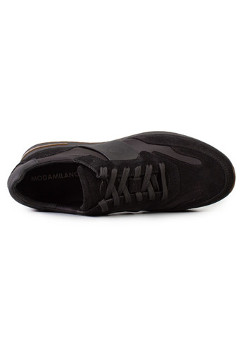 Черные демисезонные кроссовки мужские бренда 9200452_(1) ModaMilano