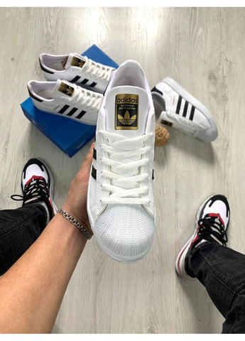 Білі Осінні кросівки чоловічі adidas superstar platform white адідас суперстар No Brand