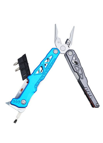 Мультитул JB-09 17в1 Нож Плоскогубцы Разжигатель Чехол Синий JB Tacticals (342966746)