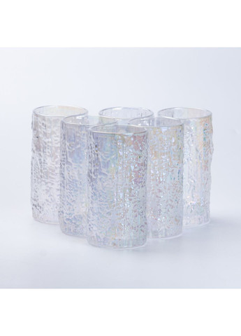 Набір склянок Wood 6 штук по 350 мл Хамелеон Yiwu (362455890)