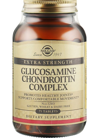 Комплекс глюкозаміну і хондроїтину, таблетки 75шт (863271-31020462) Solgar (368643691)