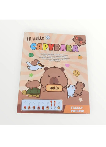 Комплект адвент календарь подарочный с брелоками фигурками для детей девочек мальчиков 9 ячеек (482158-Prob) Капибара Unbranded (371174367)