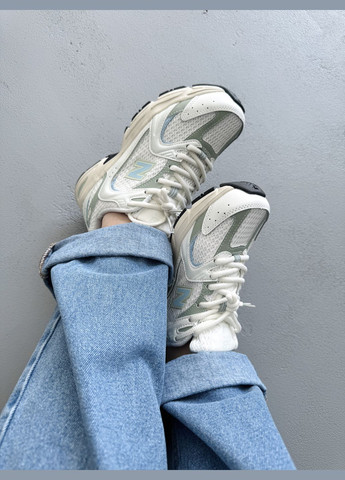 Кросівки жіночі New Balance 530 Beige Mint | Нью Беланс 530 бежеві No Brand бежеві демісезони (342059646)