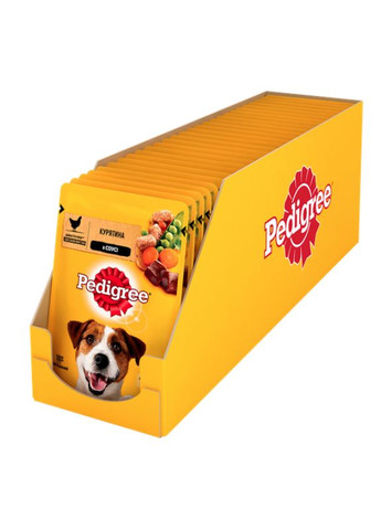 Влажный корм для собак с курицей и овощами в соусе 100 г 167238 Pedigree (323161639)