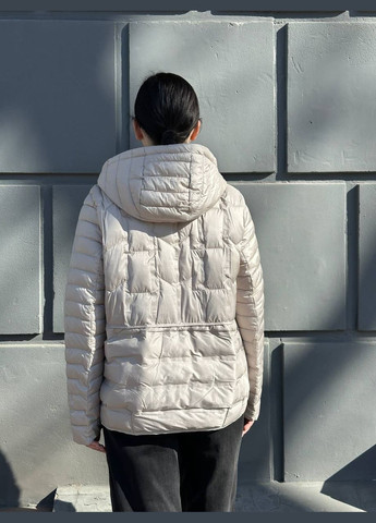 Сіро-бежева демісезонна куртка жіноча FLY