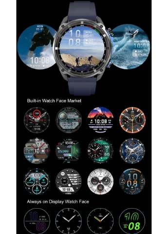 Smart Navigation Pro Steel Black с GPS, 3 ремешка UWatch (393826802)