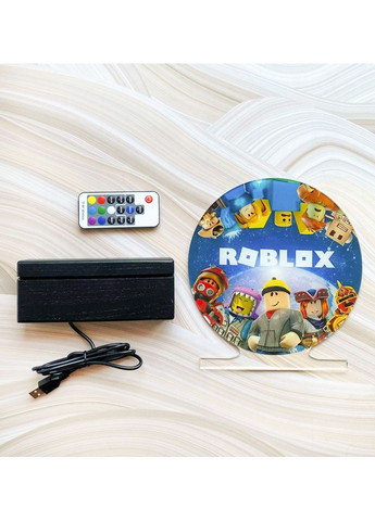 Дитячий нічник Роблокс Roblox на чорній основі (дизайн 28.5) Creative (355392691)