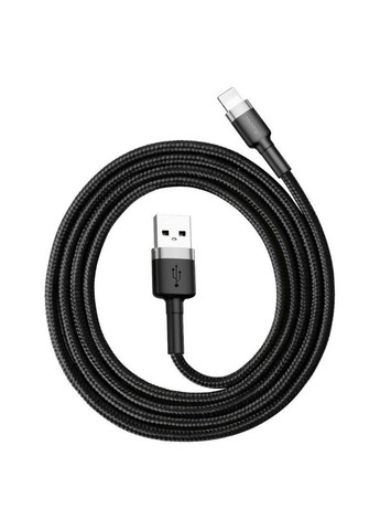 Кабель Cafule Cable USB For Lightning 2.4A 0.5m Gray+Black Baseus (371363761)