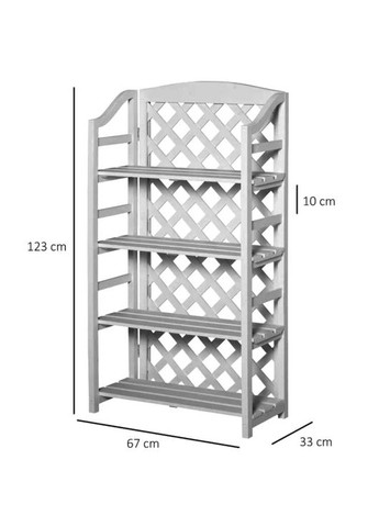 Стеллаж кухонный из дерева Пингри зефир (СТА-003520) No Brand (327868218)