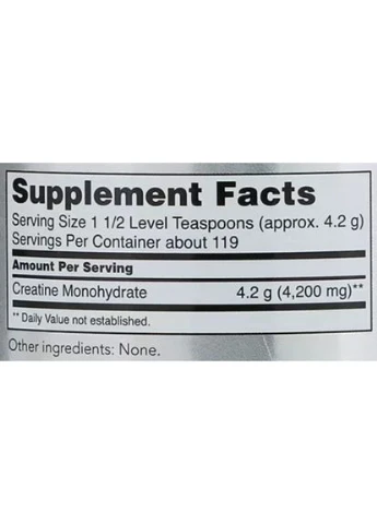 Креатин моногидрат Creatine Monohydrate Micronized 500 г 119 servings Now Foods (387629285)