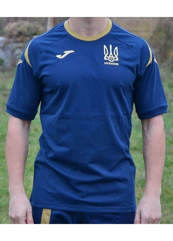 Темно-синя чоловіча футболка ukraine темно-синій xs Joma