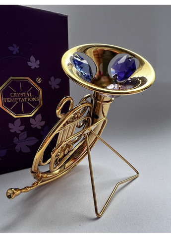 Фигурка с камнями Swarovski Валторна 8 см 1602283 Crystocraft (369155252)