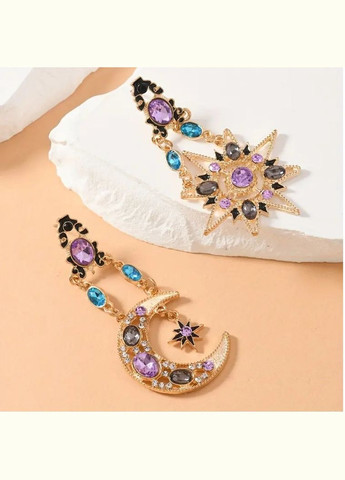 Роскошные различные серьги длинные луна и солнце, 2471 Fashion Jewelry (336550650)