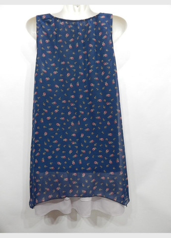Синее повседневный летнее женское летнее платье на подкладке cotie blonde р.4648 012жс (только в указанном размере, только 1 шт.) No Brand