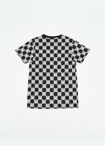 Чорна футболка basic,чорний-білий в візерунки, Wesc